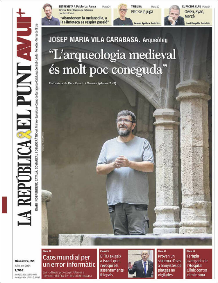 Portada de El Punt Avui (España)
