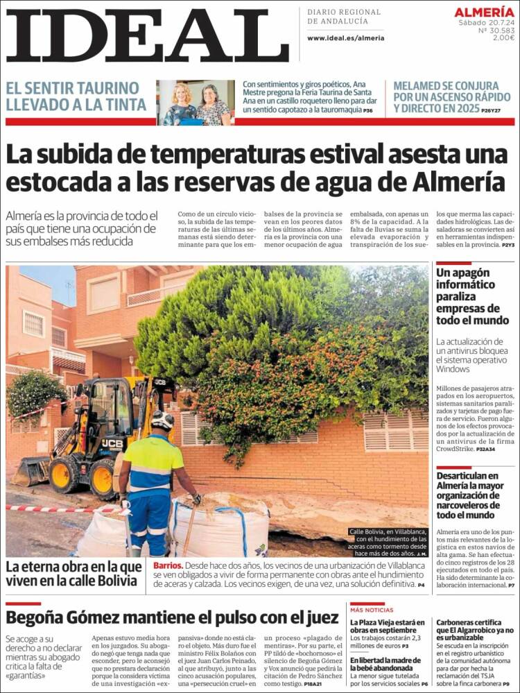 Portada de Ideal Almeria (España)