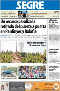 Portada de Segre  (España)
