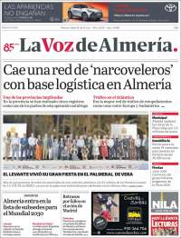 Portada de La Voz de Almería (España)