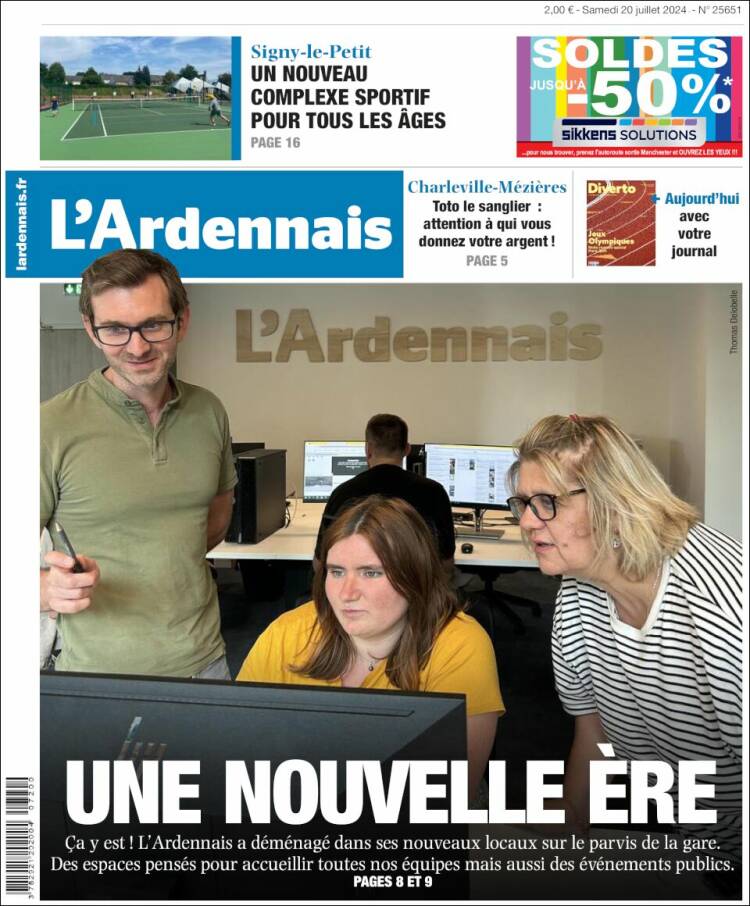 Portada de L'Ardenais (Francia)