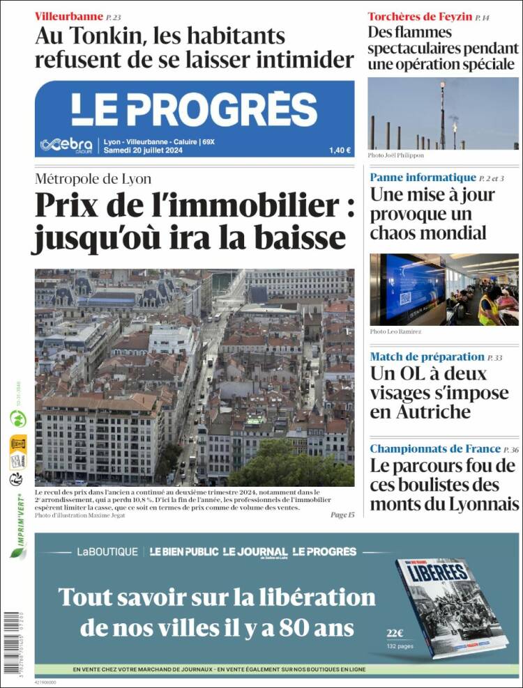 Portada de Progres de Fecamp (Francia)
