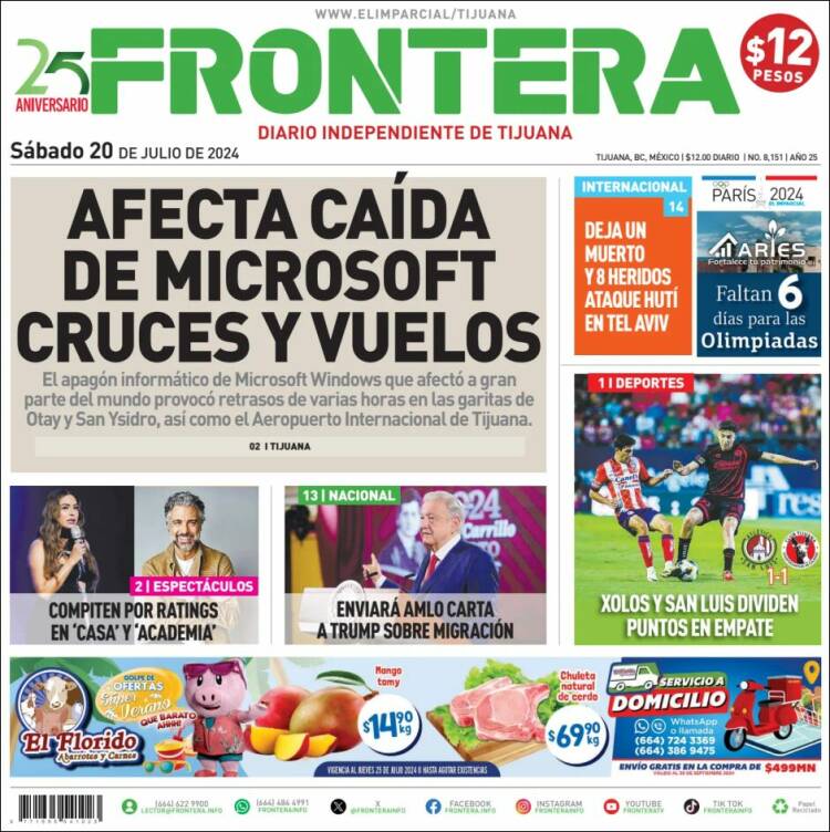 Portada de Frontera (M&eacute;xico)