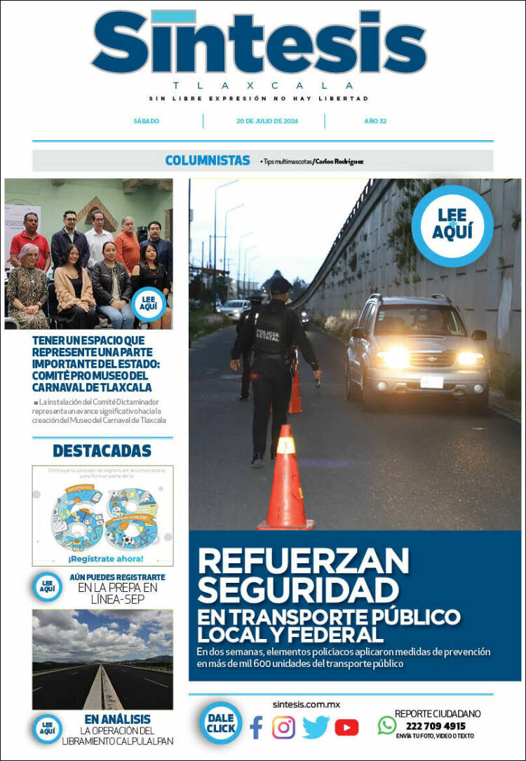 Portada de Síntesis de Tlaxcala (M&eacute;xico)