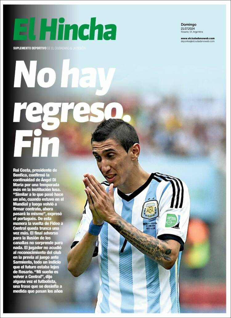 Portada de El Hincha (Argentina)