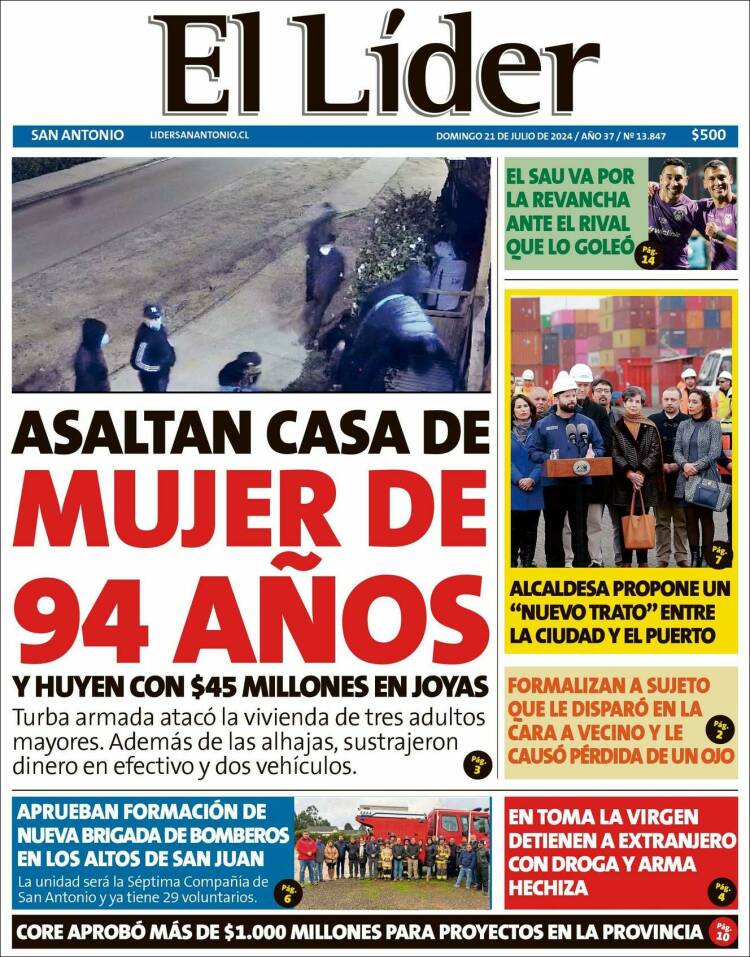 Portada de Lider de San Antonio (Chile)