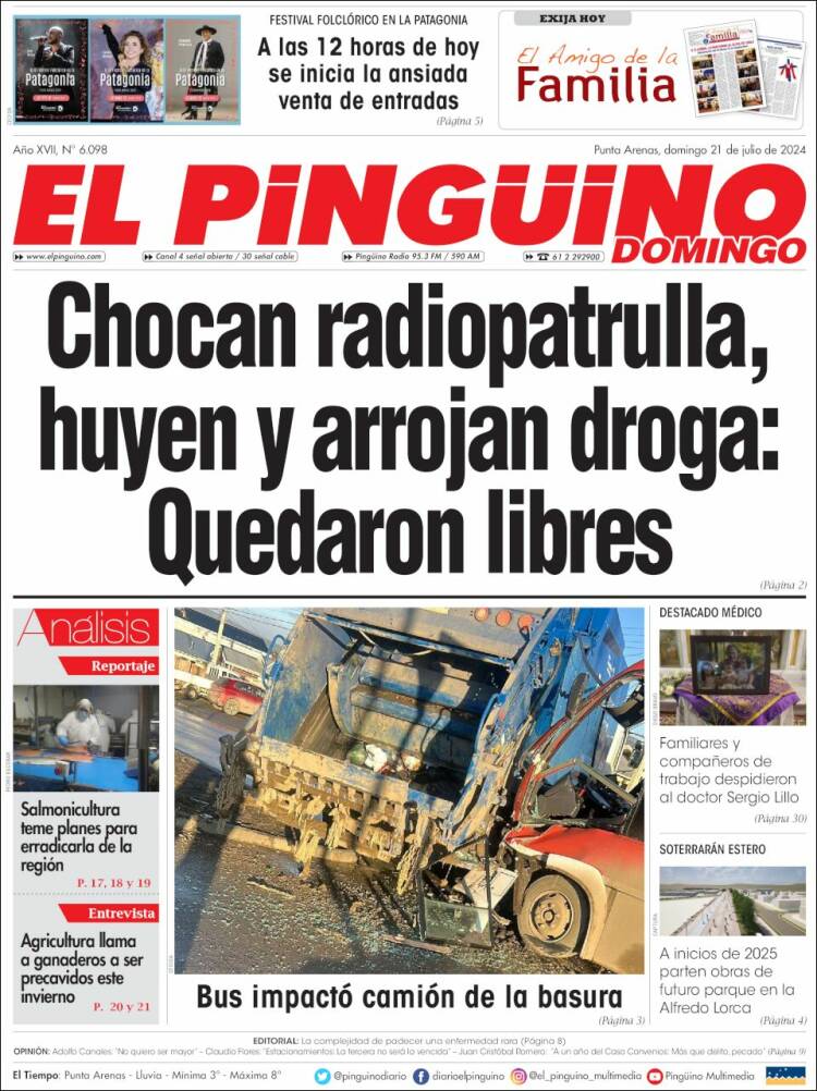 Portada de El Pingüino (Chile)