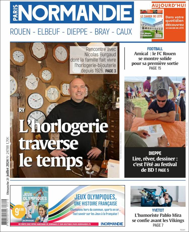 Portada de Paris Normandie (Francia)