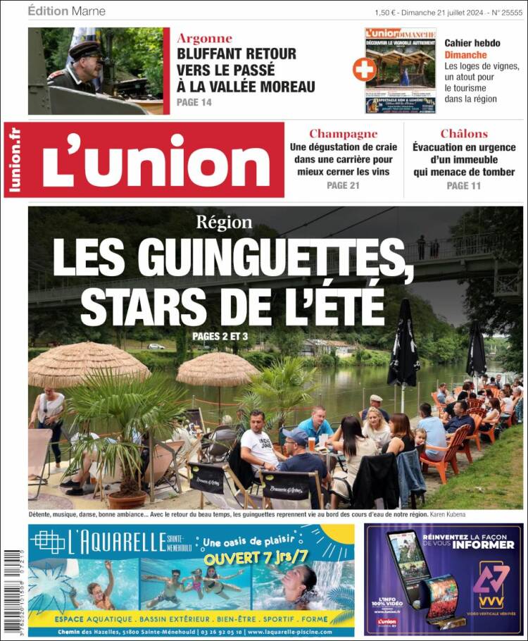 Portada de L'Union (Francia)