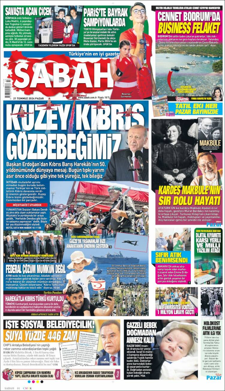 Portada de Sabah (Turqu&iacute;a)