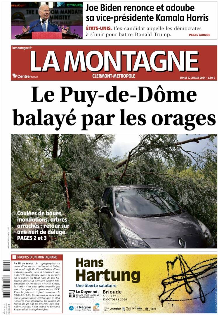 Portada de La Montagne (Francia)