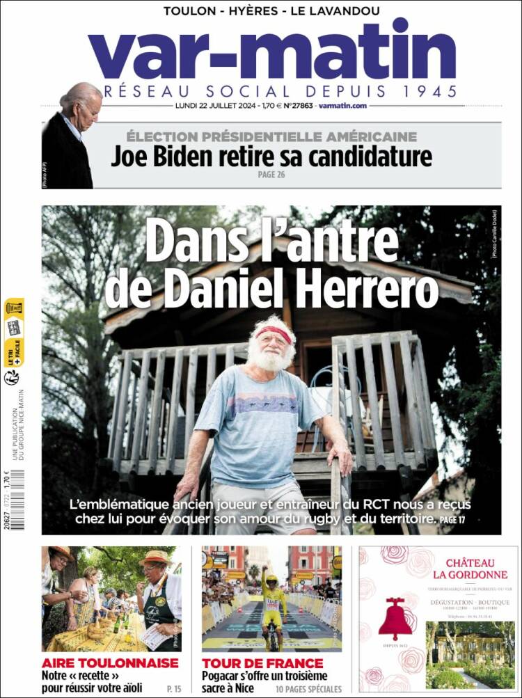 Portada de Var-Matin (Francia)