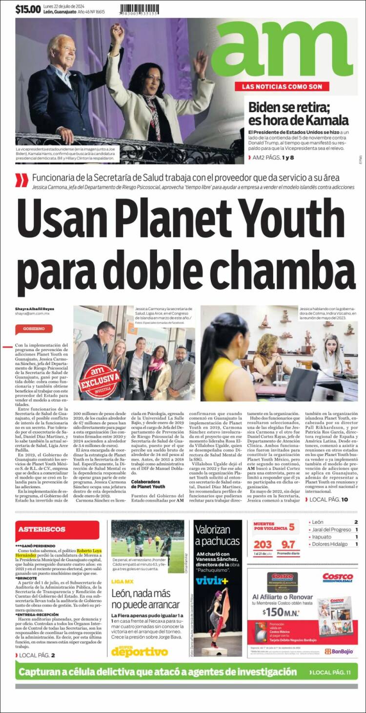 Portada de Al Día A.M. (México)