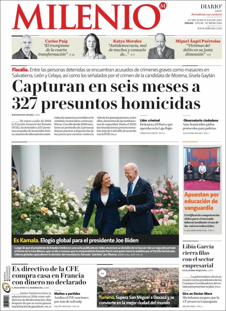 Portada de Milenio de León (México)