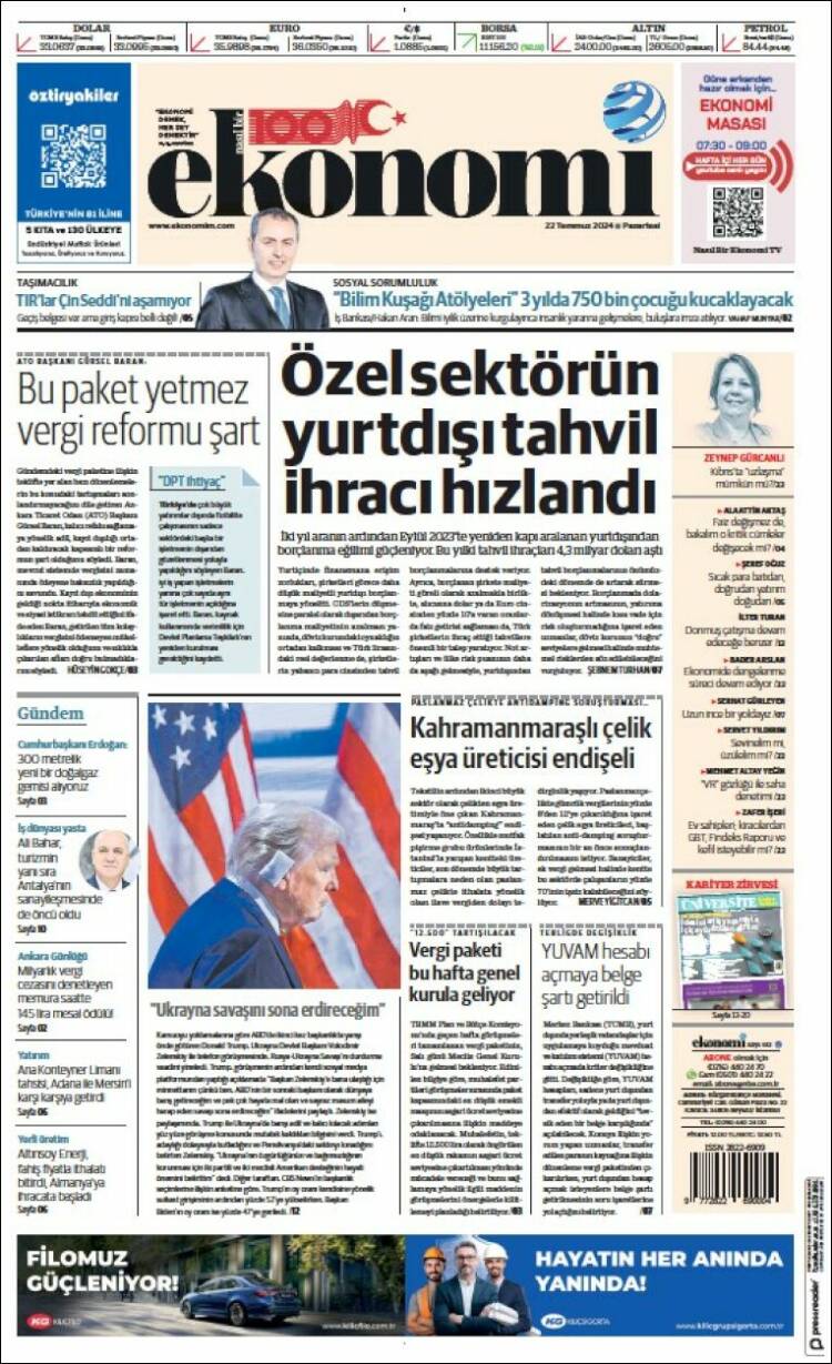 Portada de Dünya (Turqu&iacute;a)