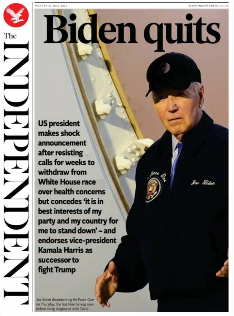 Portada de The Independent (United Kingdom)