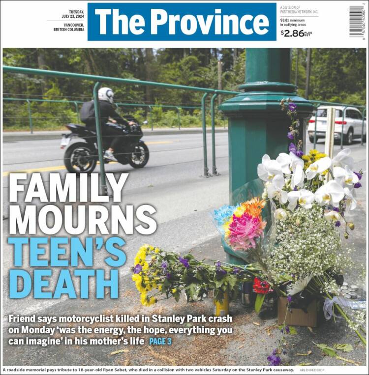 Portada de The Province (Canadá)