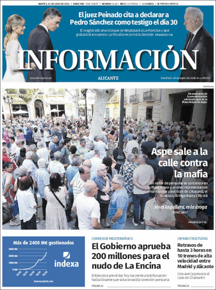 Portada de Diario Información (España)