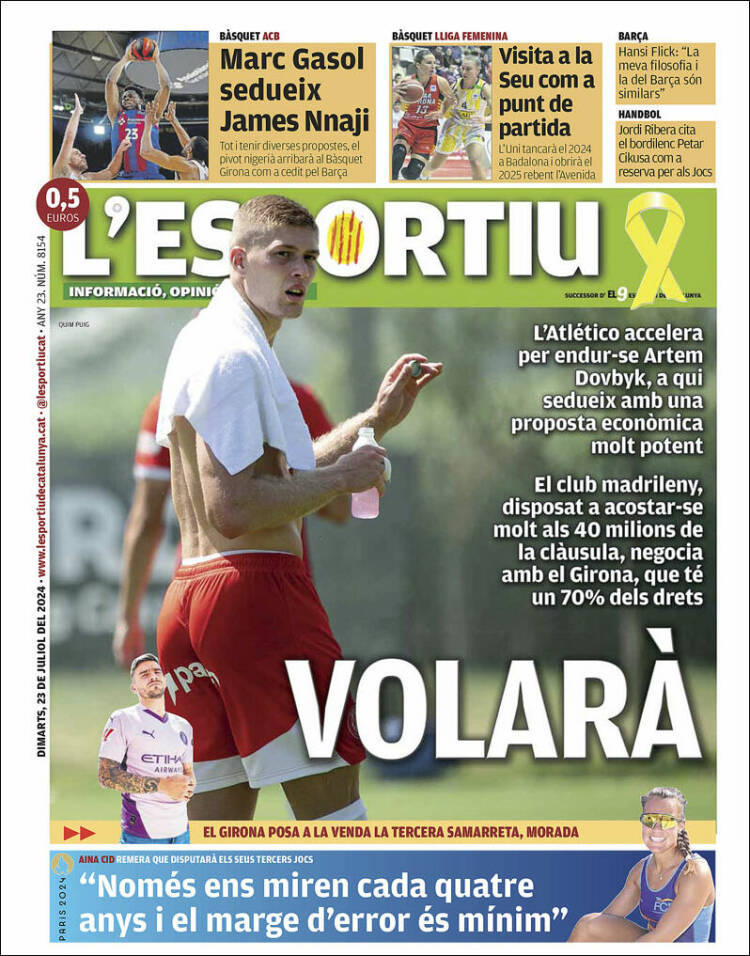 Portada de L'Esportiu : Girona (España)