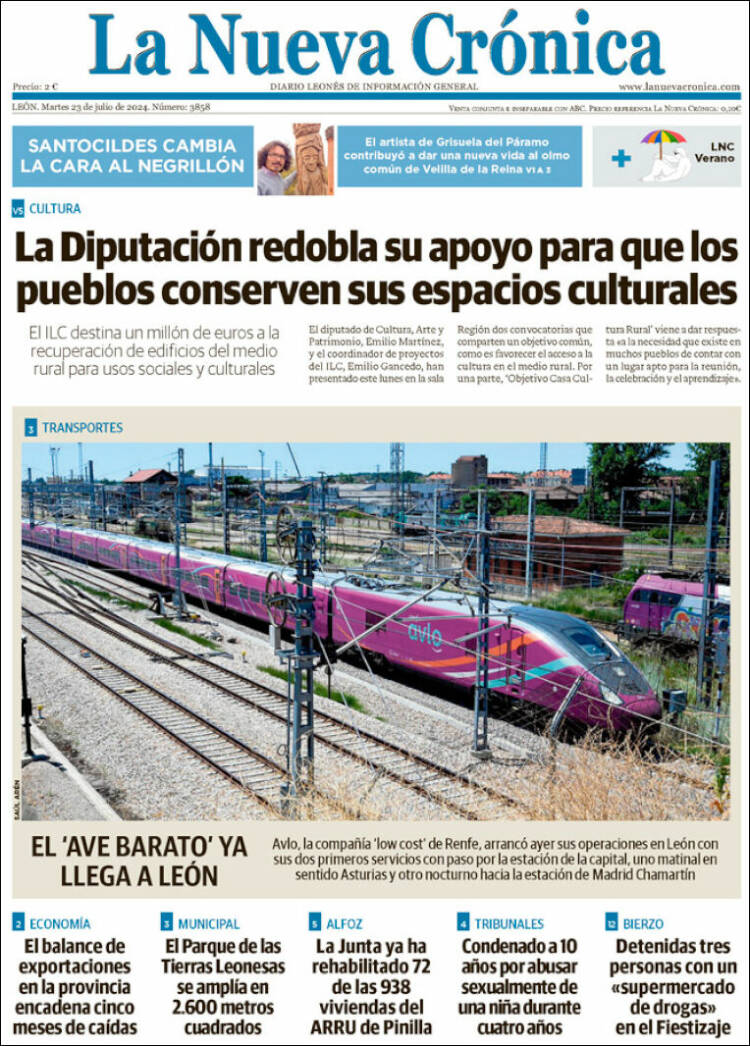 Portada de La Nueva Crónica (España)