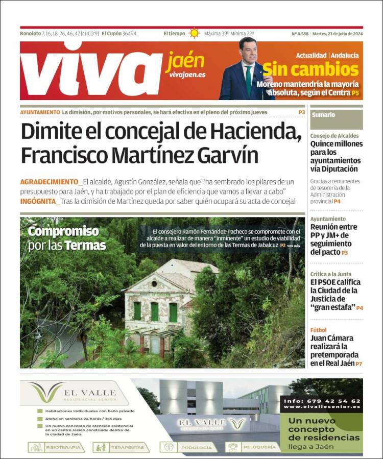 Portada de Viva Jaén (España)