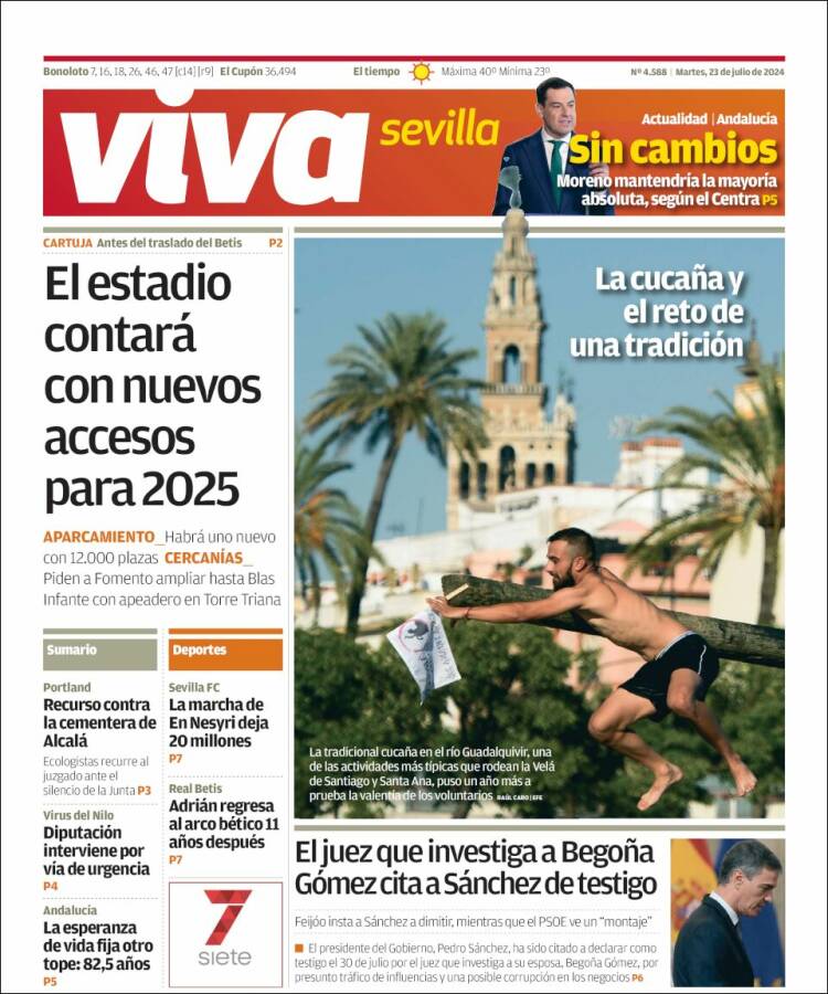 Portada de Viva Sevilla (España)