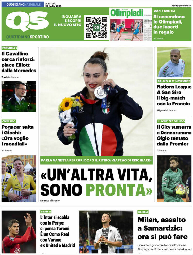 Portada de Quotidiano Sportivo (Italia)