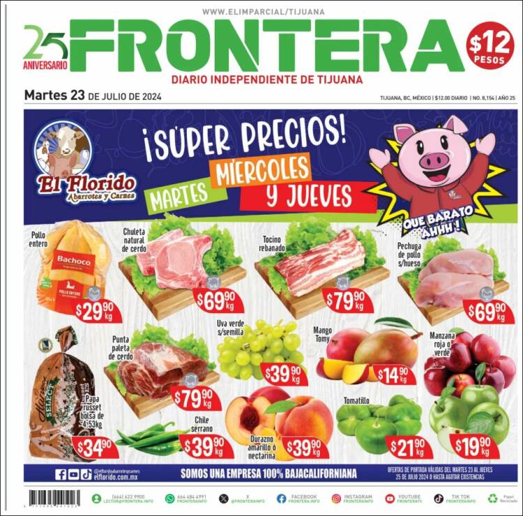 Portada de Frontera (México)