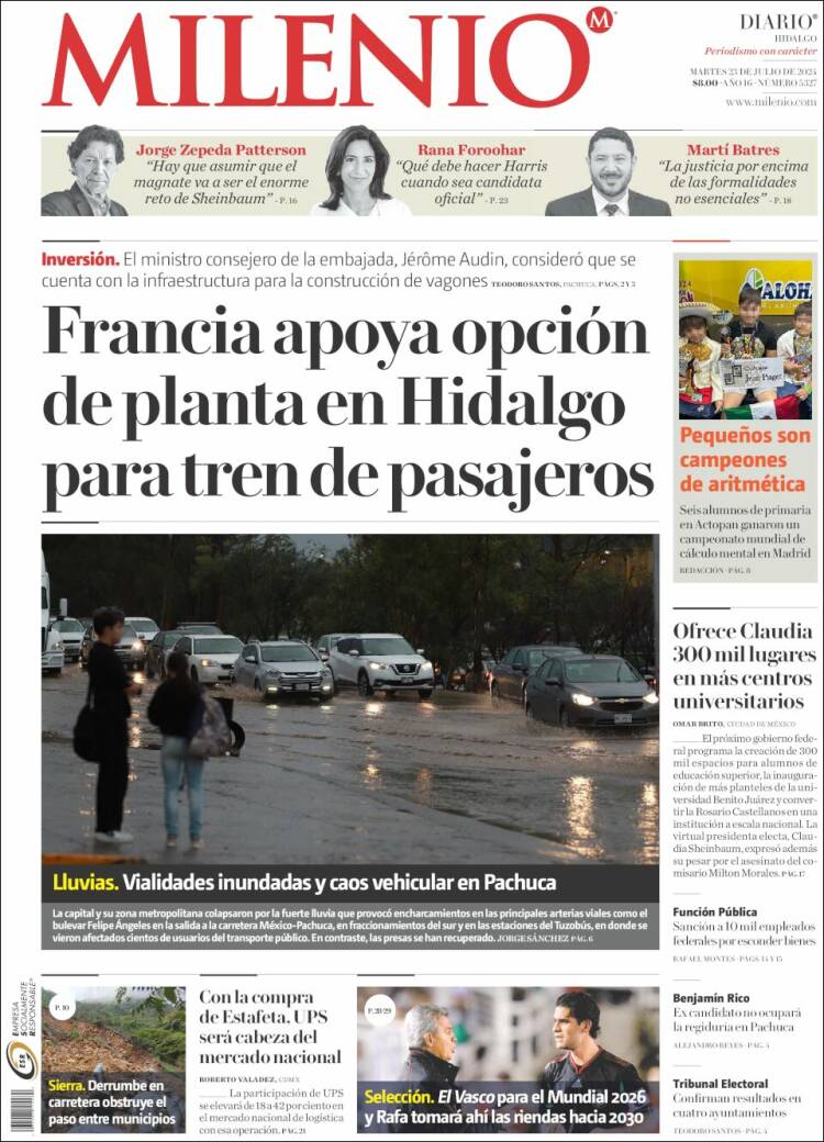 Portada de Milenio de Hidalgo (México)