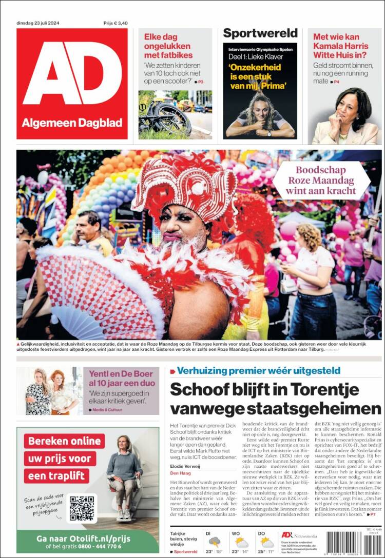 Portada de AD (Pa&iacute;ses Bajos)