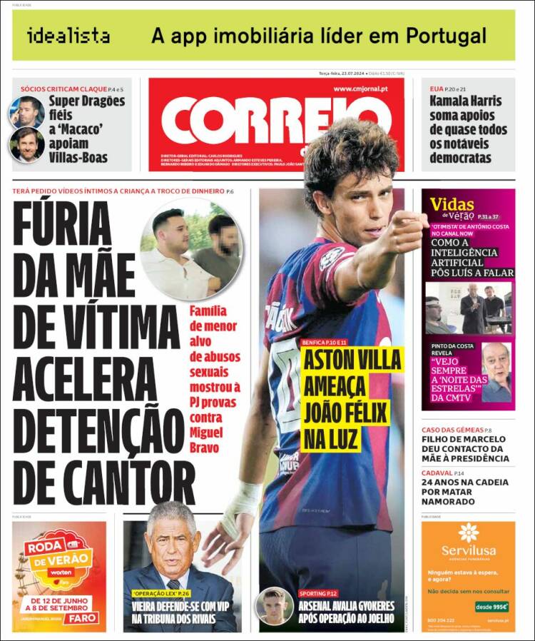 Portada de Correio da Manhã (Portugal)
