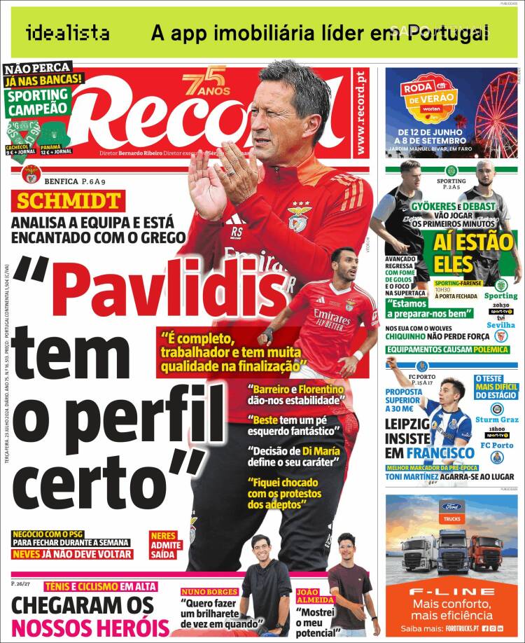 Portada de Record (Portugal)