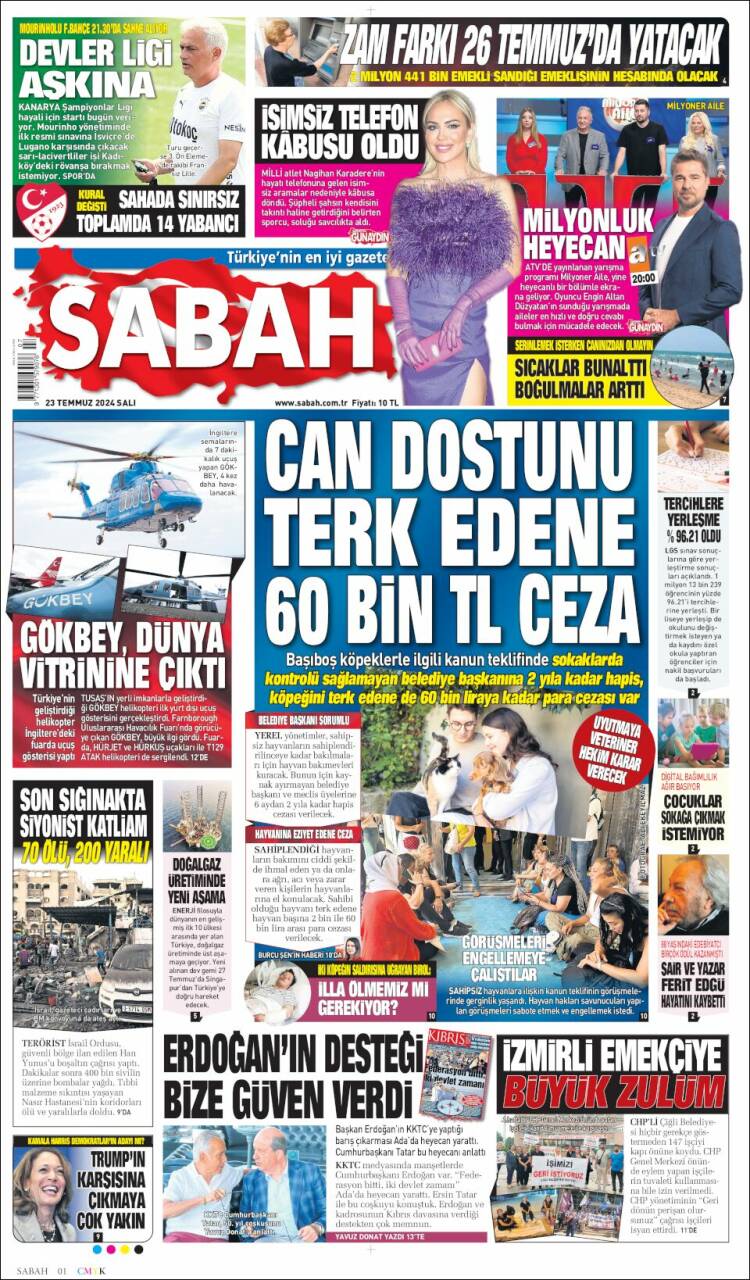 Portada de Sabah (Turqu&iacute;a)