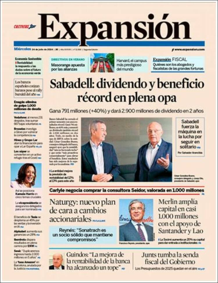 Portada de Expansión (Espa&ntilde;a)
