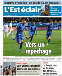 Portada de L'Est Eclair (Francia)