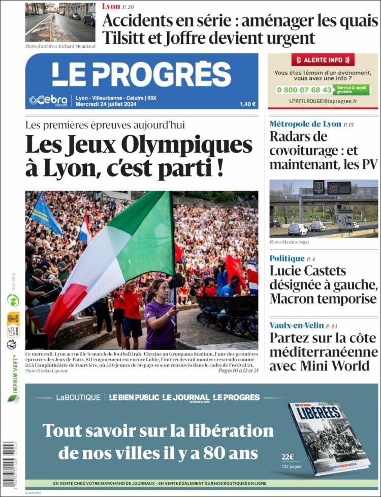Portada de Progres de Fecamp (Francia)