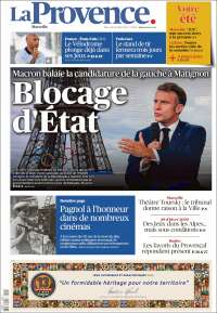 Portada de La Provence (Francia)