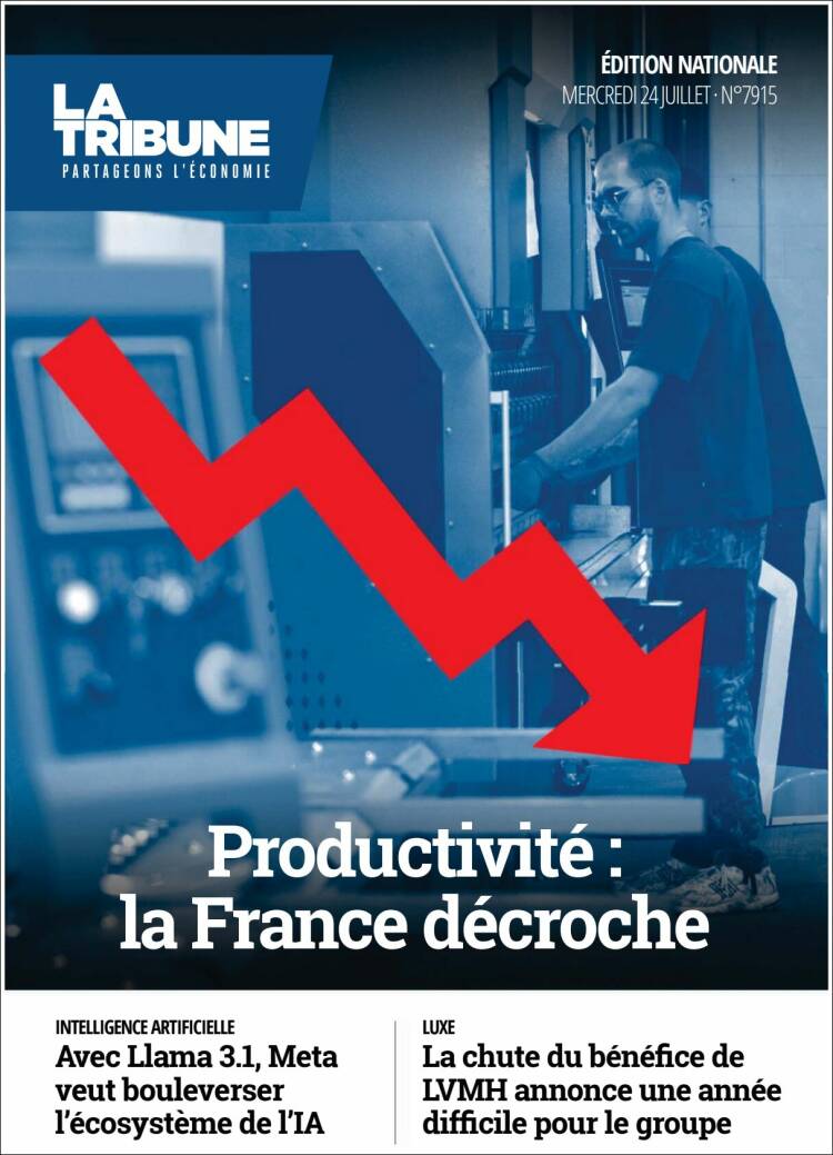 Portada de La Tribune (Francia)