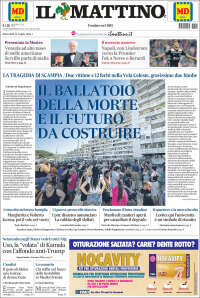 Portada de Il Mattino (Italia)