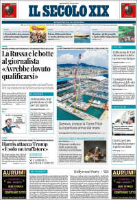 Portada de Il Secolo XIX (Italia)