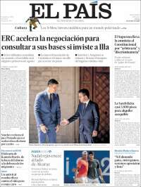 Portada de El País (España)