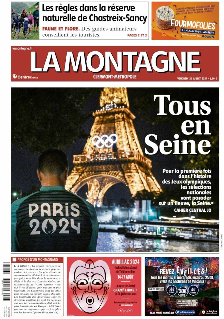 Portada de La Montagne (Francia)