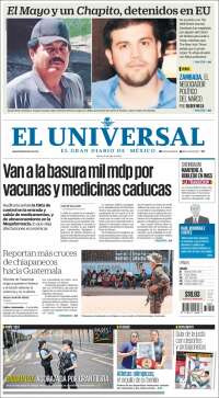 Portada de El Universal (Mexico)