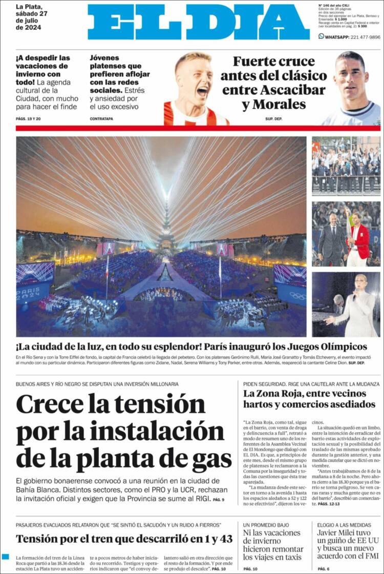 Portada de El Día de la Plata (Argentina)