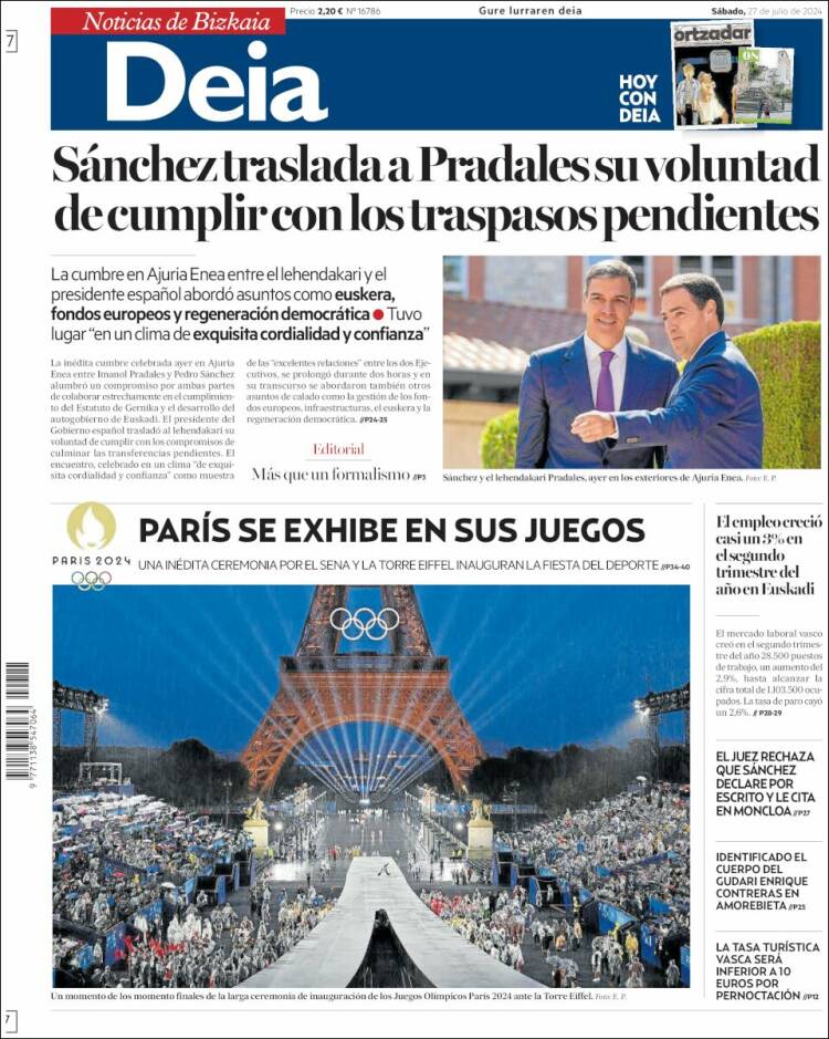 Portada de Deia (España)