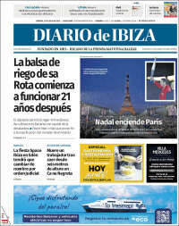 Portada de Diario de Ibiza (Espagne)
