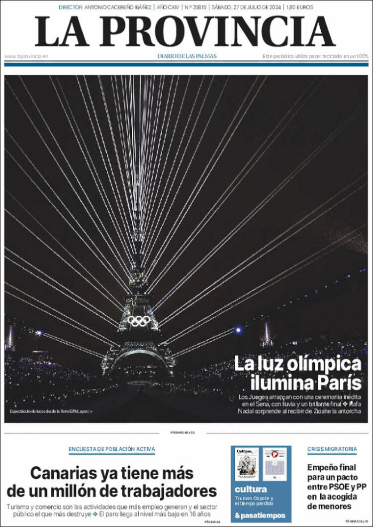 Portada de La Provincia (España)