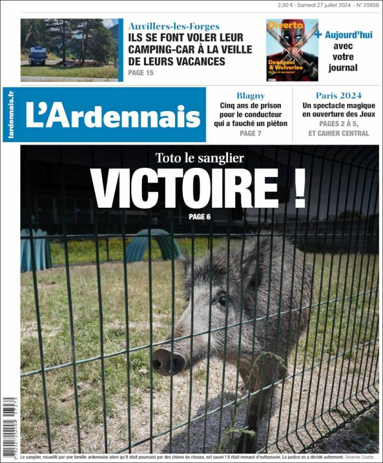Portada de L'Ardenais (Francia)