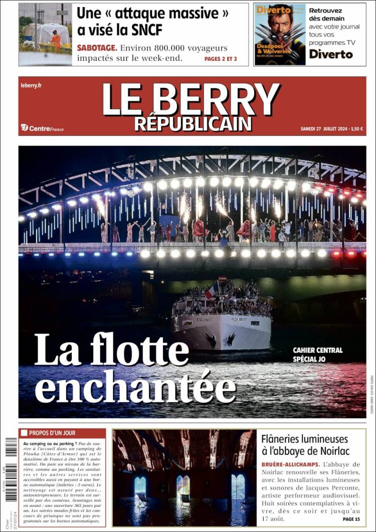 Portada de Berry Republicain (Francia)