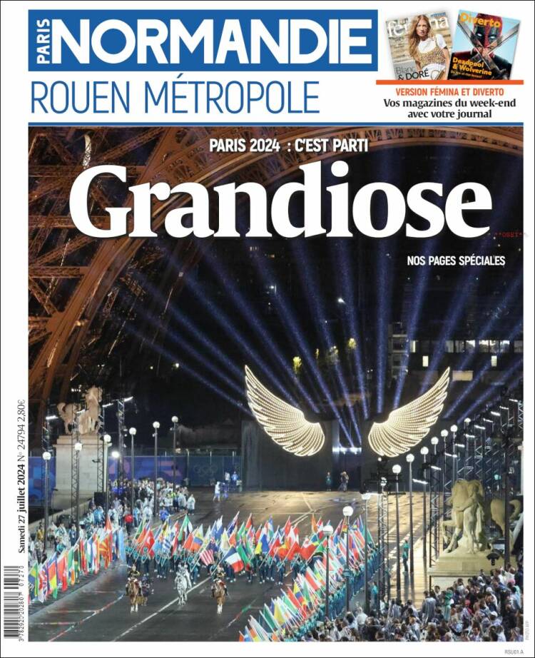 Portada de Paris Normandie (Francia)